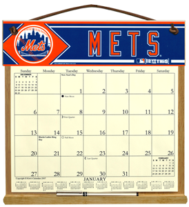 New York Mets Calendar Holder